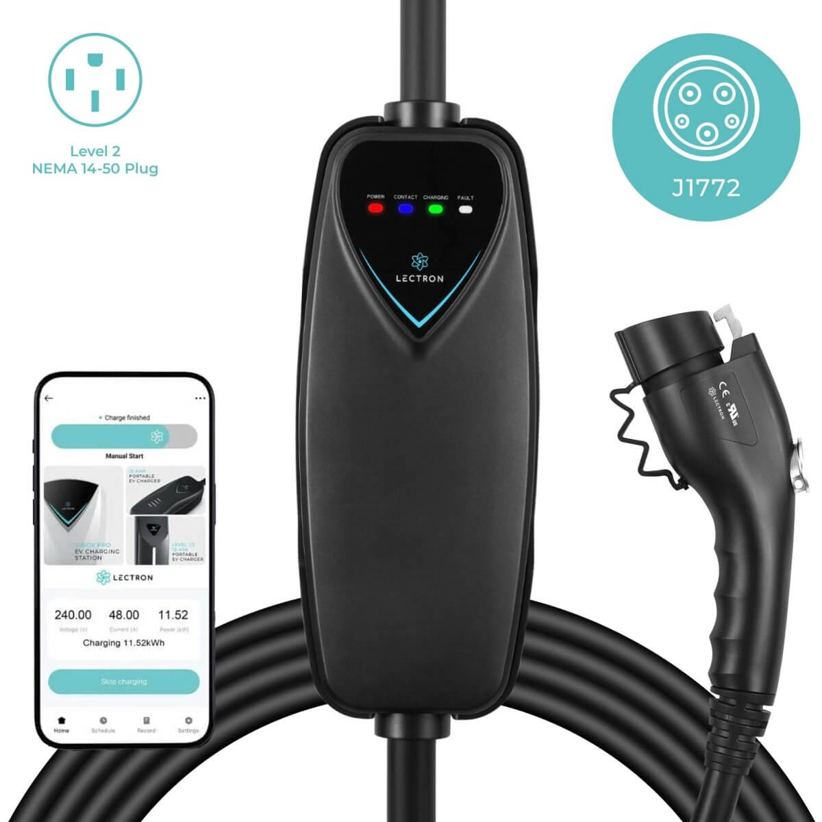 Lectron Portable Level 2 J1772 Charger